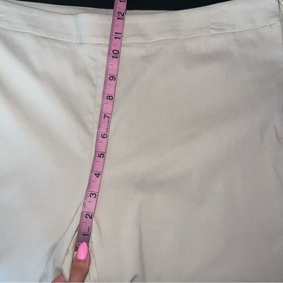 Talbots Pants Women Size 16 Petite Chatham Crop Capri Beige Tan Khaki B4 - Picture 11 of 12
